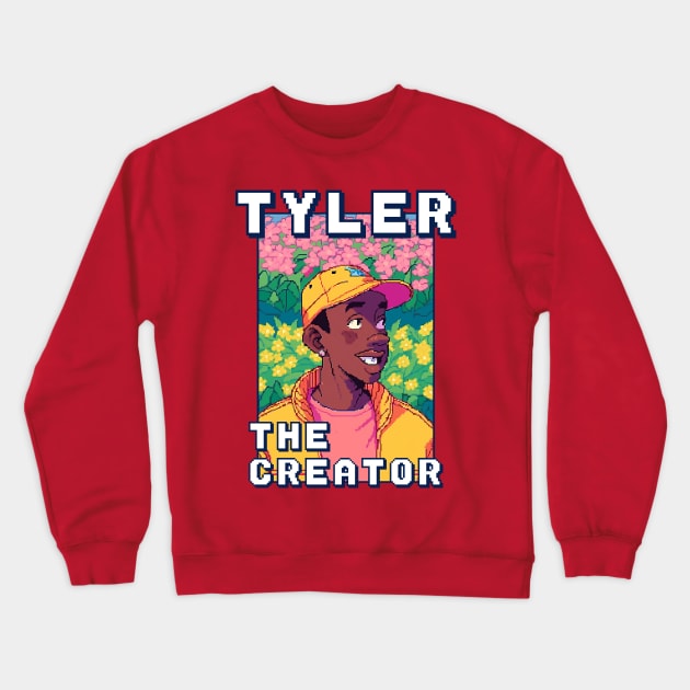 Tyler The Creator Pixelated Cartoon Crewneck Sweatshirt by Oldies Goodies!